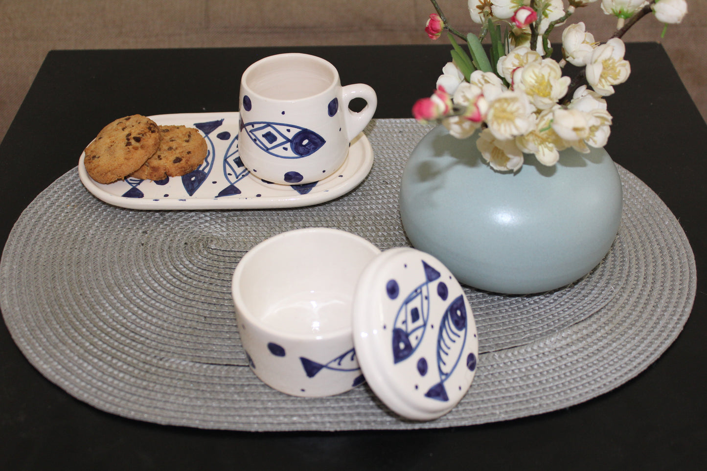 Set Café Artisanal en Porcelaine