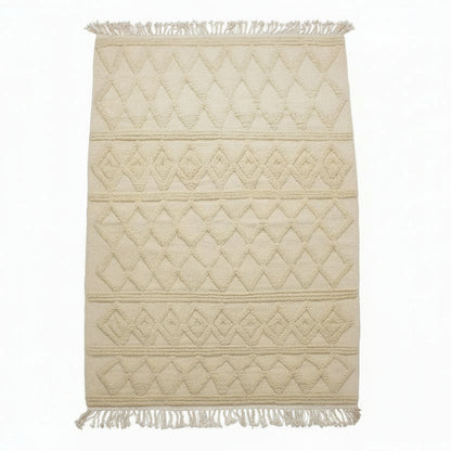 Tapis berbère en laine fait main 2,4m x 1,7m