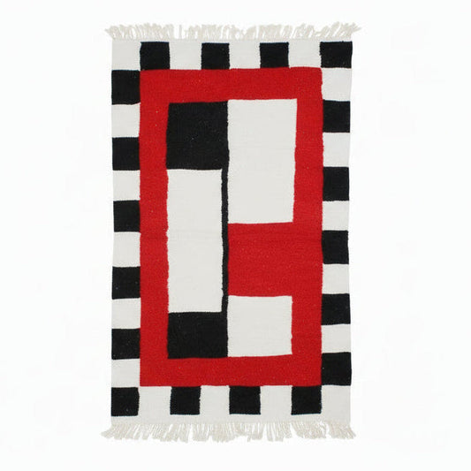 Tapis kilim berbère en laine tissé main – 2 m x 1,2 m