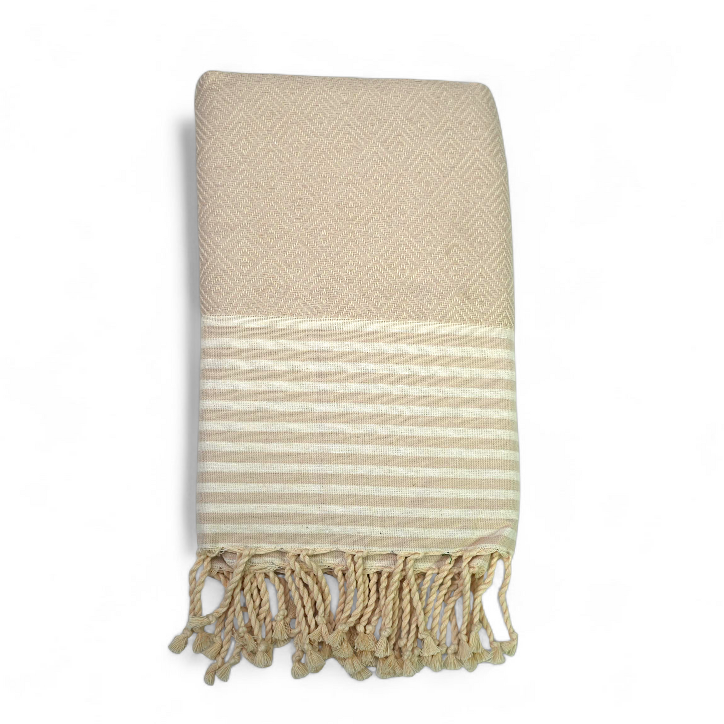 Fouta Coton Jacquard – Élégance & Confort