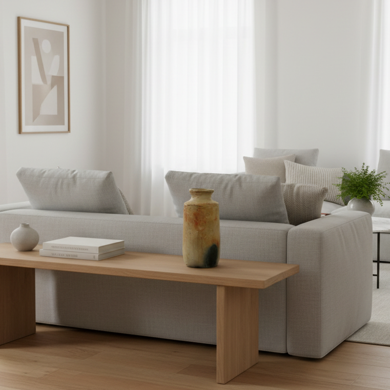 Vase en terre cuite de Sejnane - Art berbère 23 cm