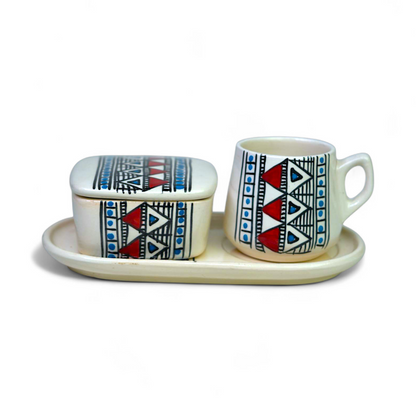 Set Café Artisanal en Porcelaine