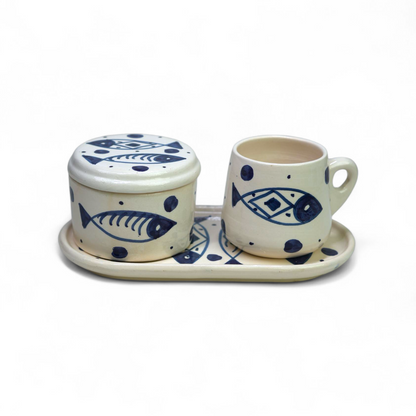 Set Café Artisanal en Porcelaine