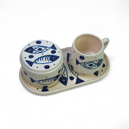 Set Café Artisanal en Porcelaine