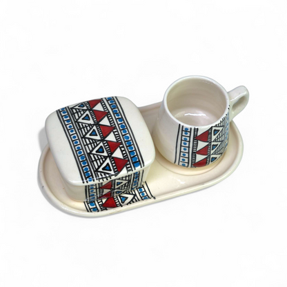 Set Café Artisanal en Porcelaine