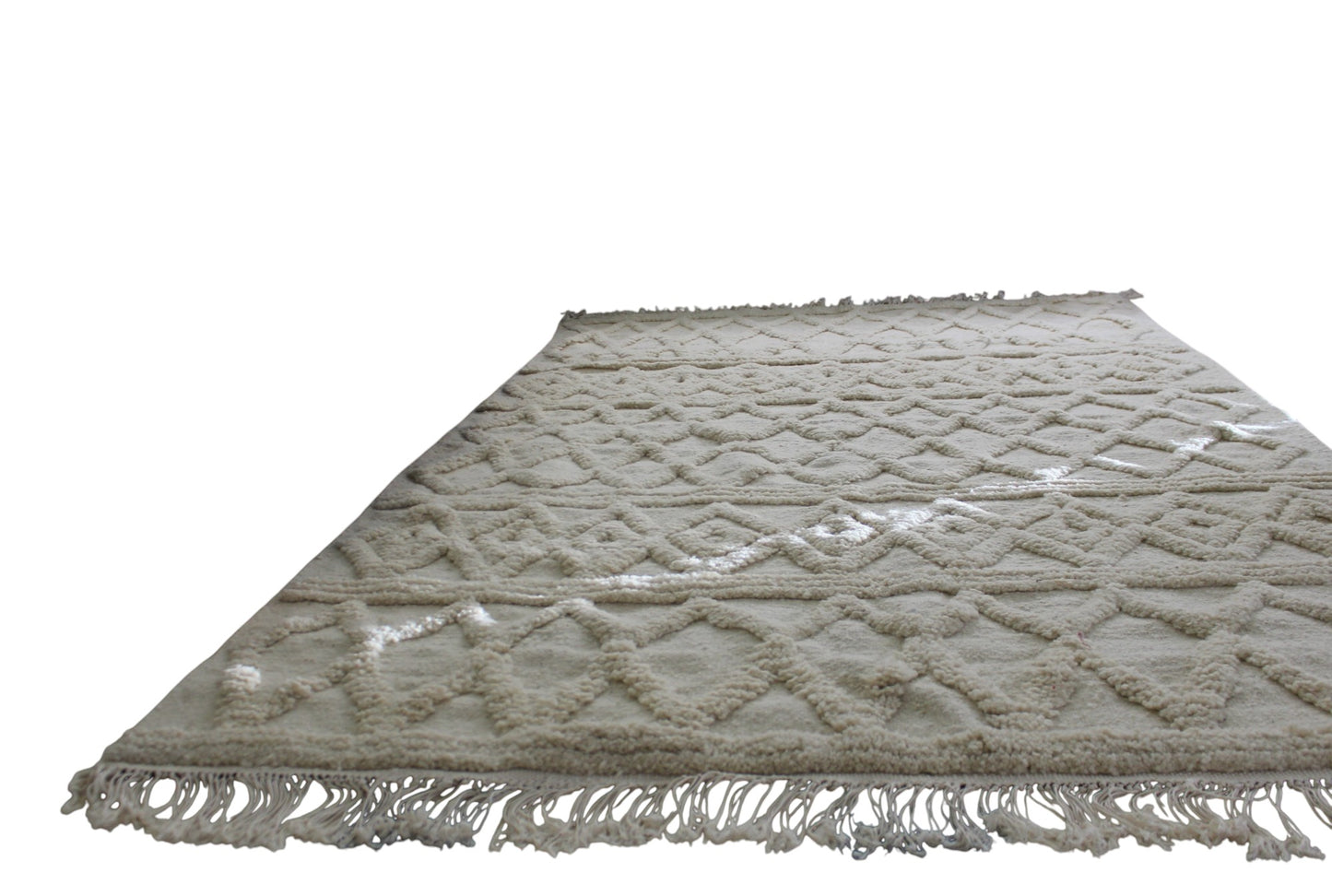Tapis berbère en laine fait main – 2,4 m x 1,7 m