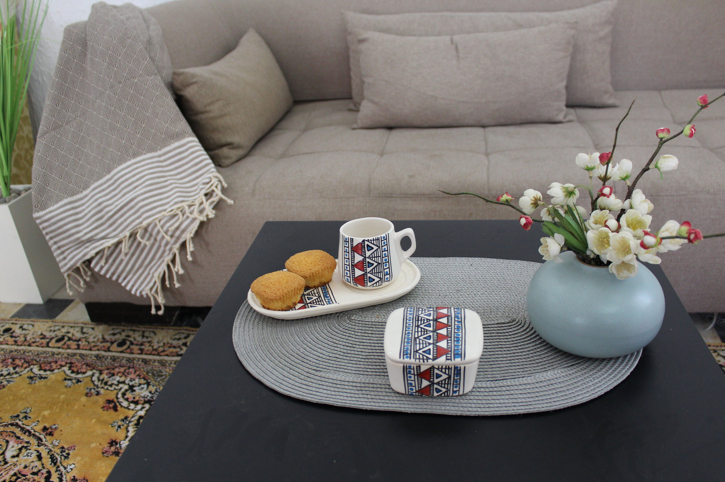 Set Café Artisanal en Porcelaine