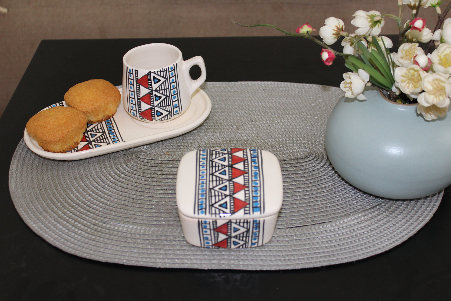 Set Café Artisanal en Porcelaine