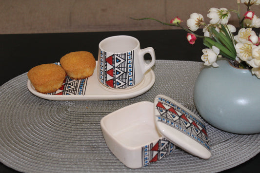 Set Café Artisanal en Porcelaine