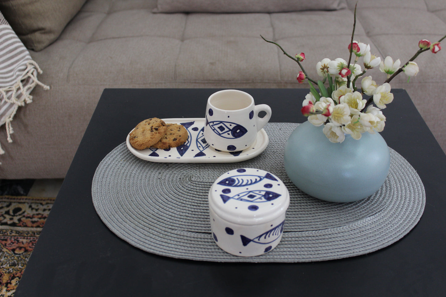 Set Café Artisanal en Porcelaine
