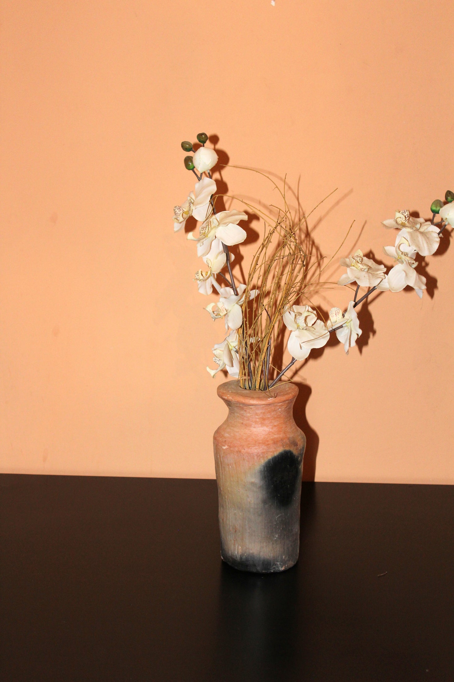 Vase en terre cuite de Sejnane - Art berbère 23 cm